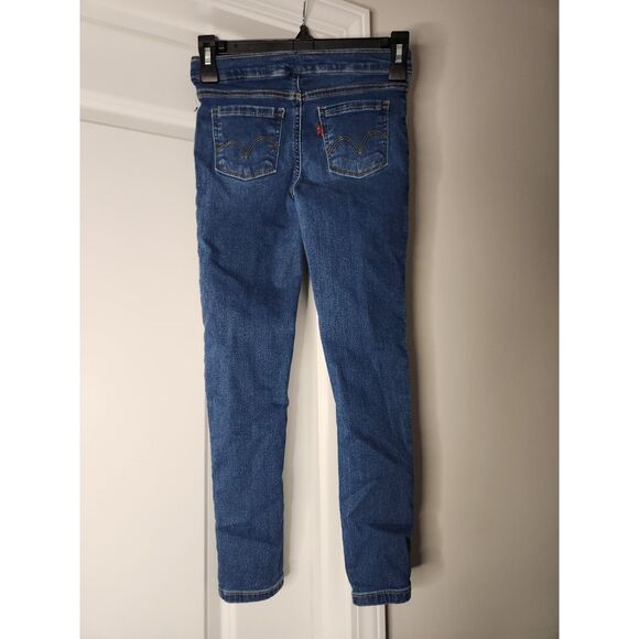 Levi’s Pull-On Jeggings – Girls Size 8 – Stretch Denim Skinny Jeans - Picture 2 of 3